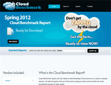 Tablet Screenshot of cloudbenchmark.biz